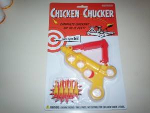 chicken1 300x225 Want to survive Blue Monday? Maybe a Chicken Chucker would help.